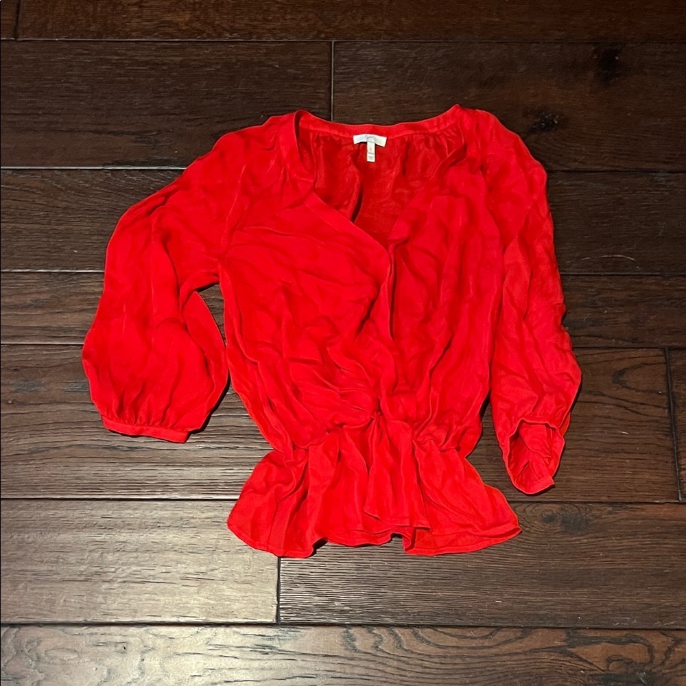 Joie Vibrant Red Blouse